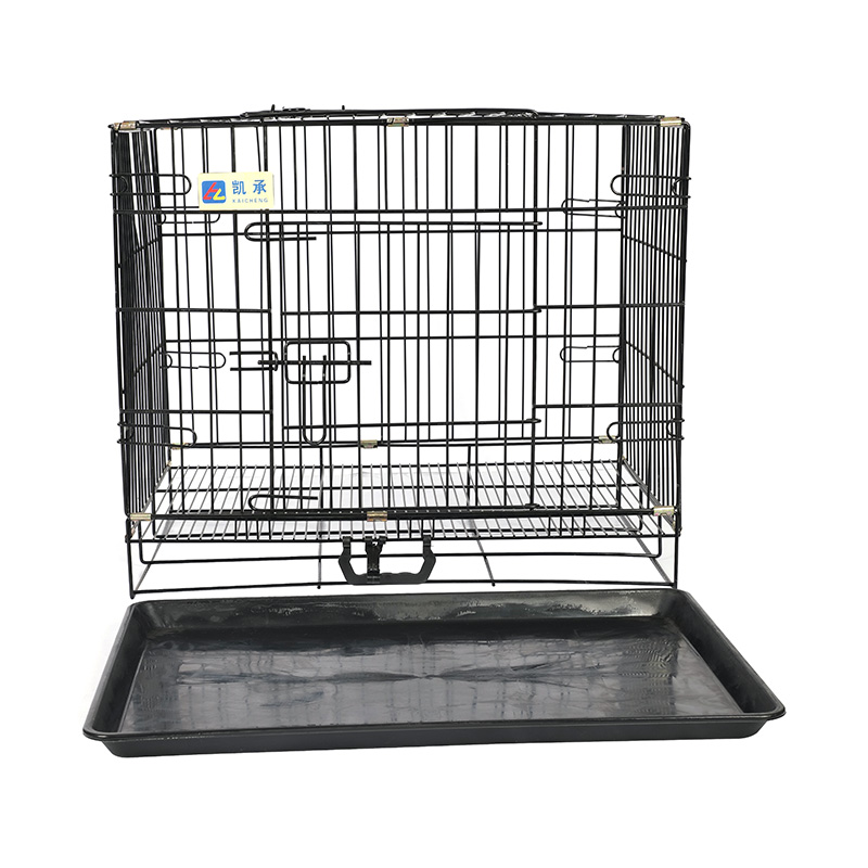 Crate de câini pliabile din metal pentru cățeluși