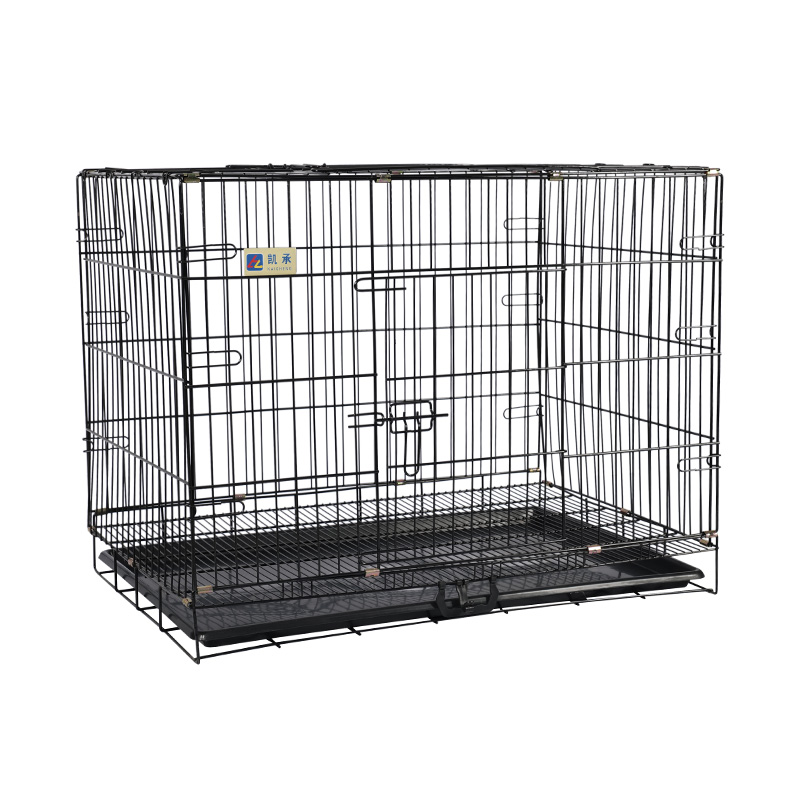 Crate de câini pliabile din metal pentru cățeluși