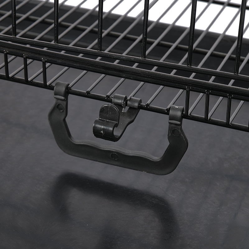 Crate de câini pliabile din metal pentru cățeluși