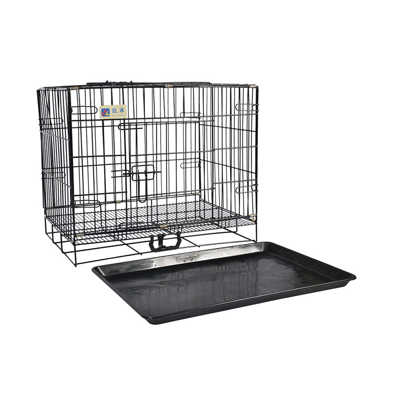 Crate de câini pliabile din metal pentru cățeluși