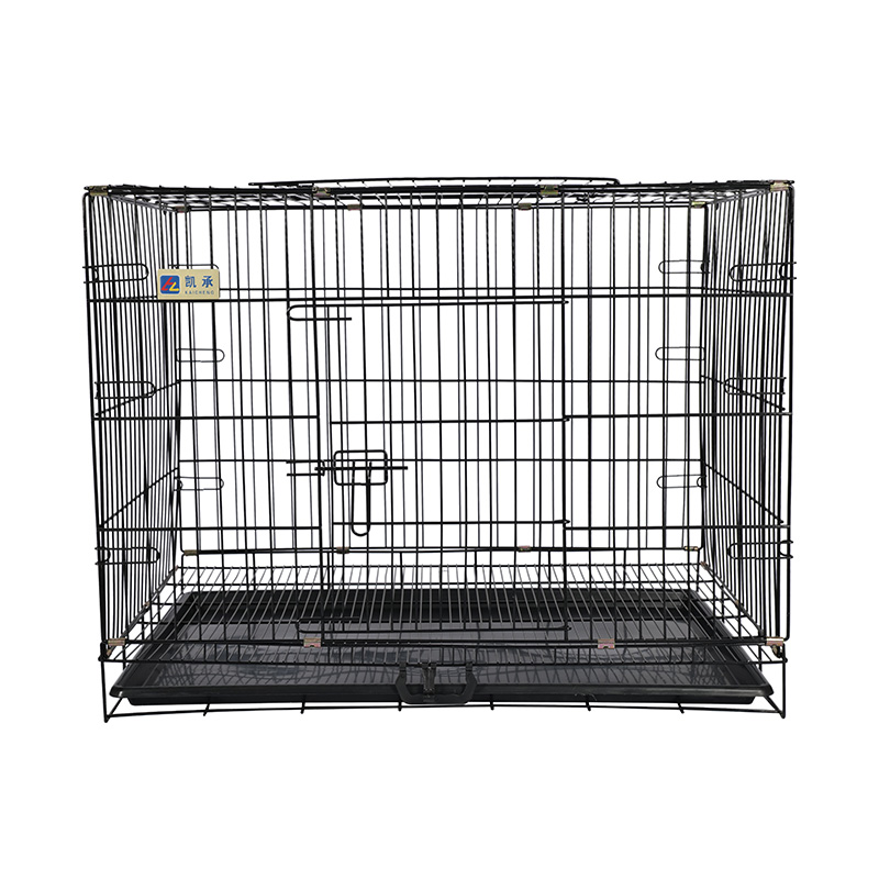 Crate de câini pliabile din metal pentru cățeluși
