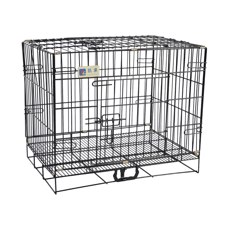 Crate de câini pliabile din metal pentru cățeluși
