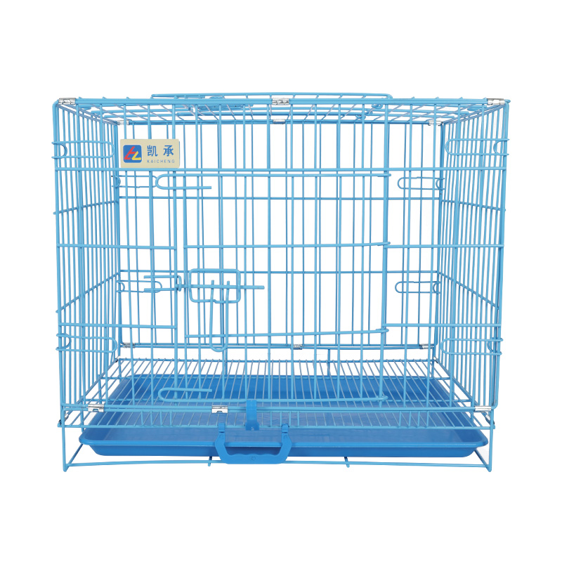 Crate de câini pliabile din metal pentru cățeluși
