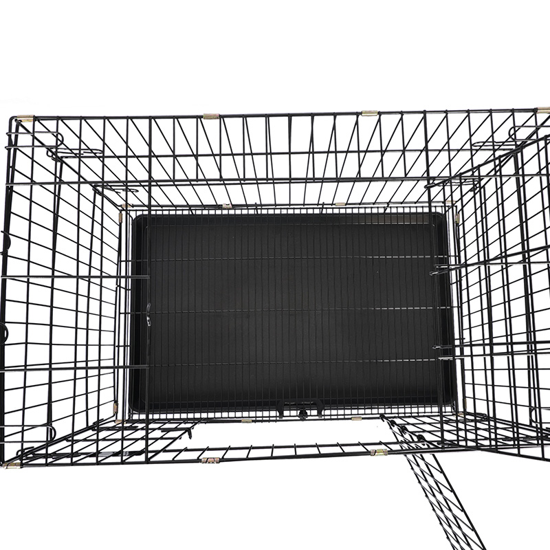 Crate de câini pliabile din metal pentru cățeluși