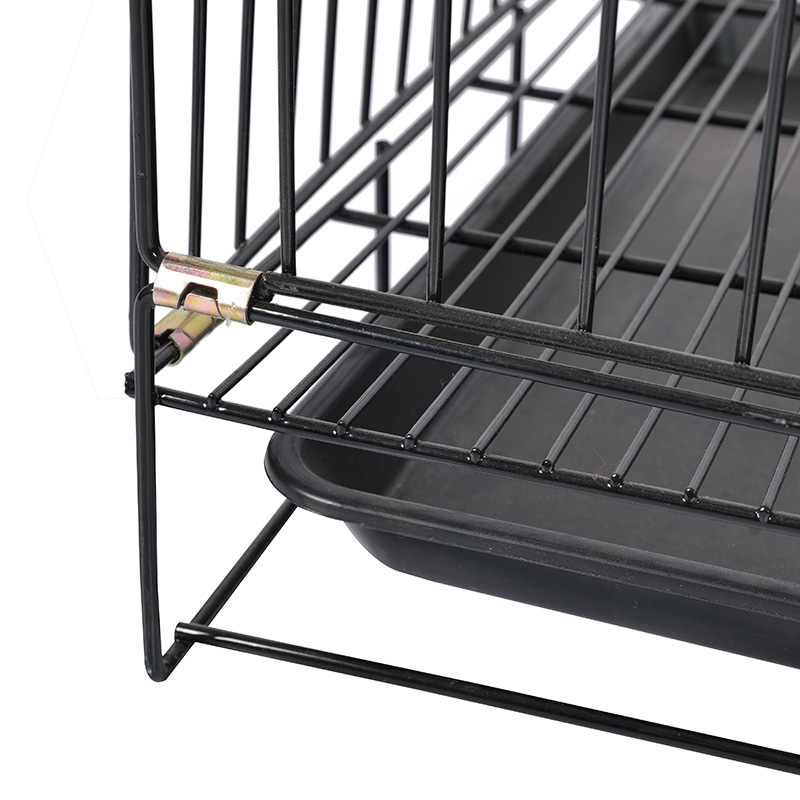 Crate de câini pliabile din metal pentru cățeluși