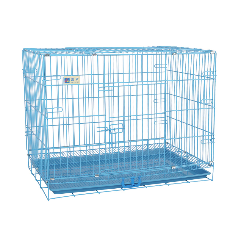 Crate de câini pliabile din metal pentru cățeluși