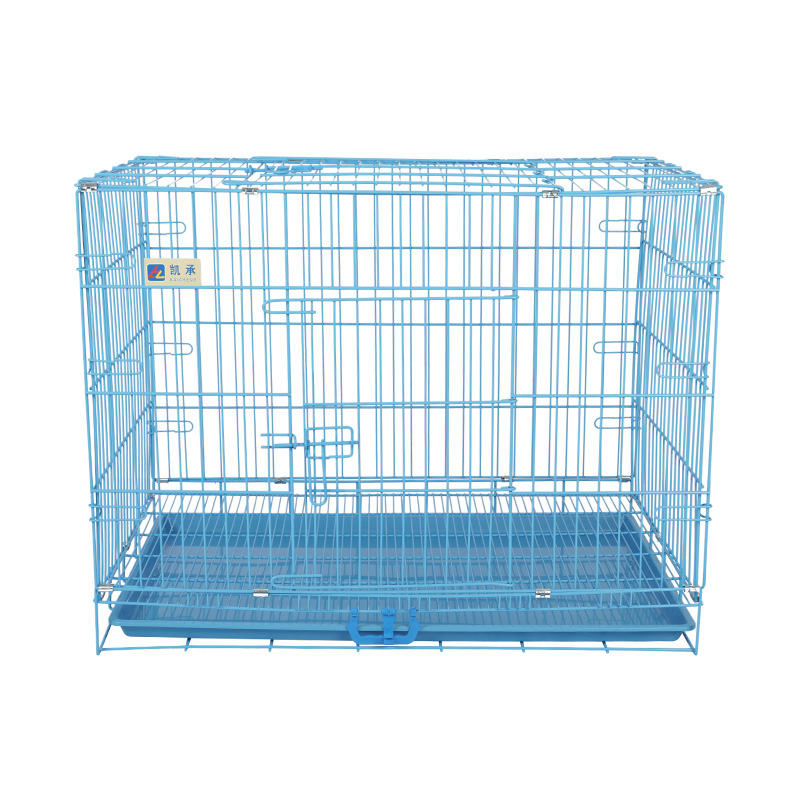Crate de câini pliabile din metal pentru cățeluși