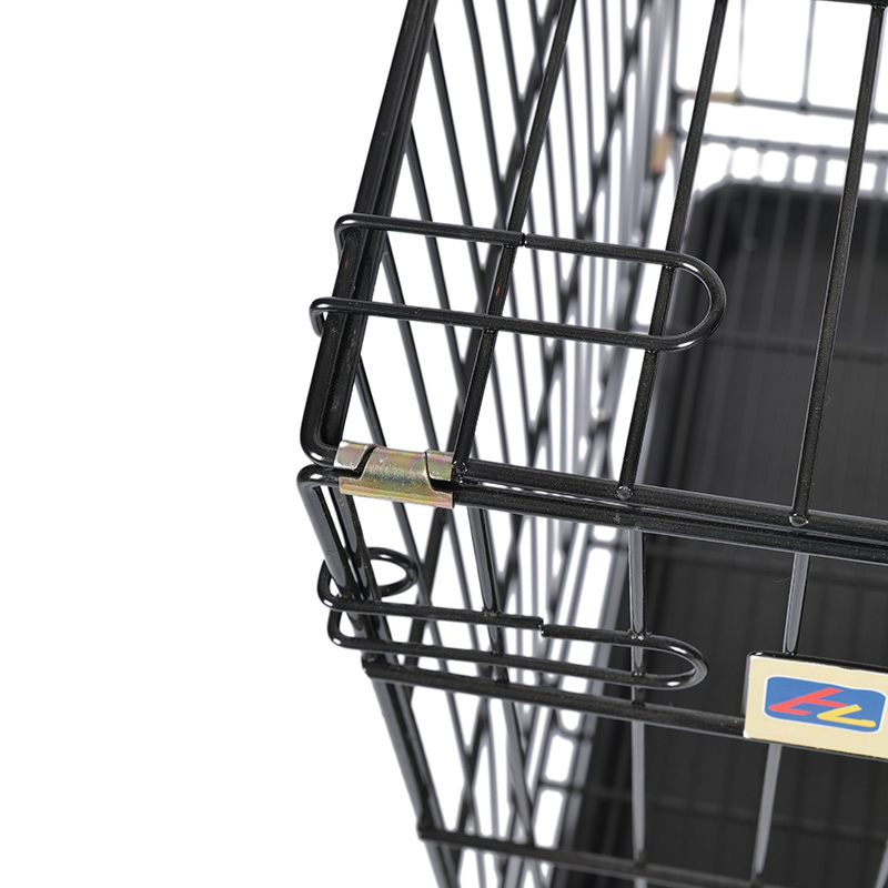 Crate de câini pliabile din metal pentru cățeluși