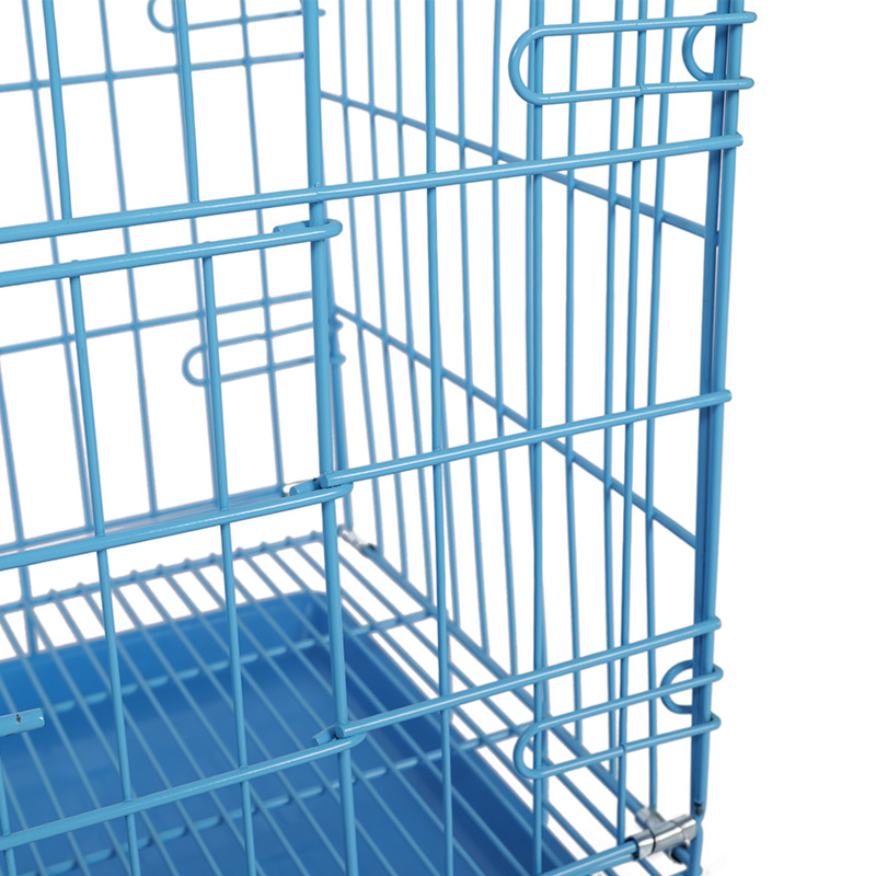 Crate de câini pliabile din metal pentru cățeluși