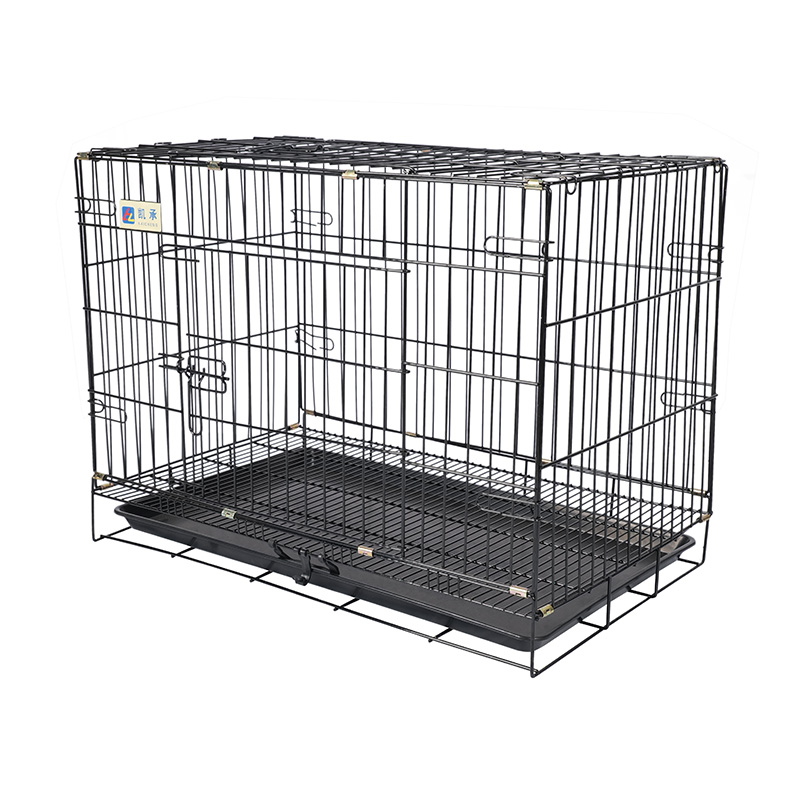 Crate de câini pliabile din metal pentru cățeluși