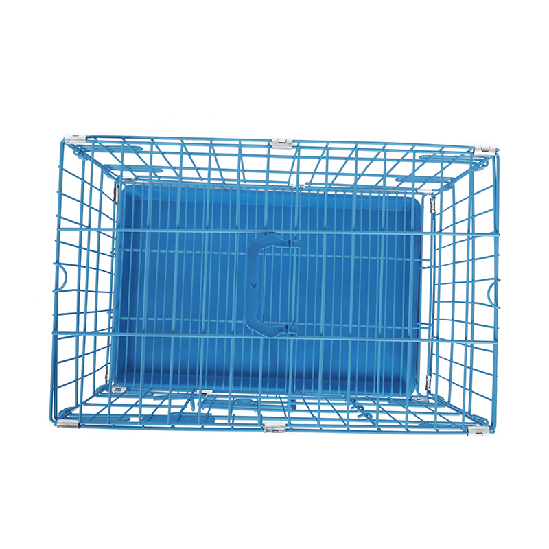 Crate de câini pliabile din metal pentru cățeluși