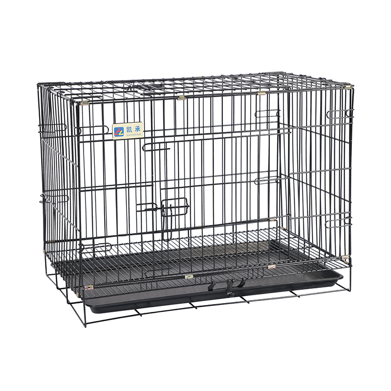 Crate de câini pliabile din metal pentru cățeluși