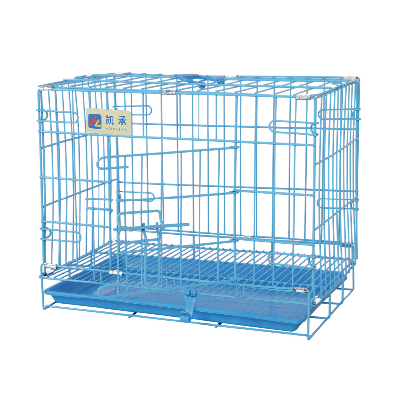 Crate de câini pliabile din metal pentru cățeluși