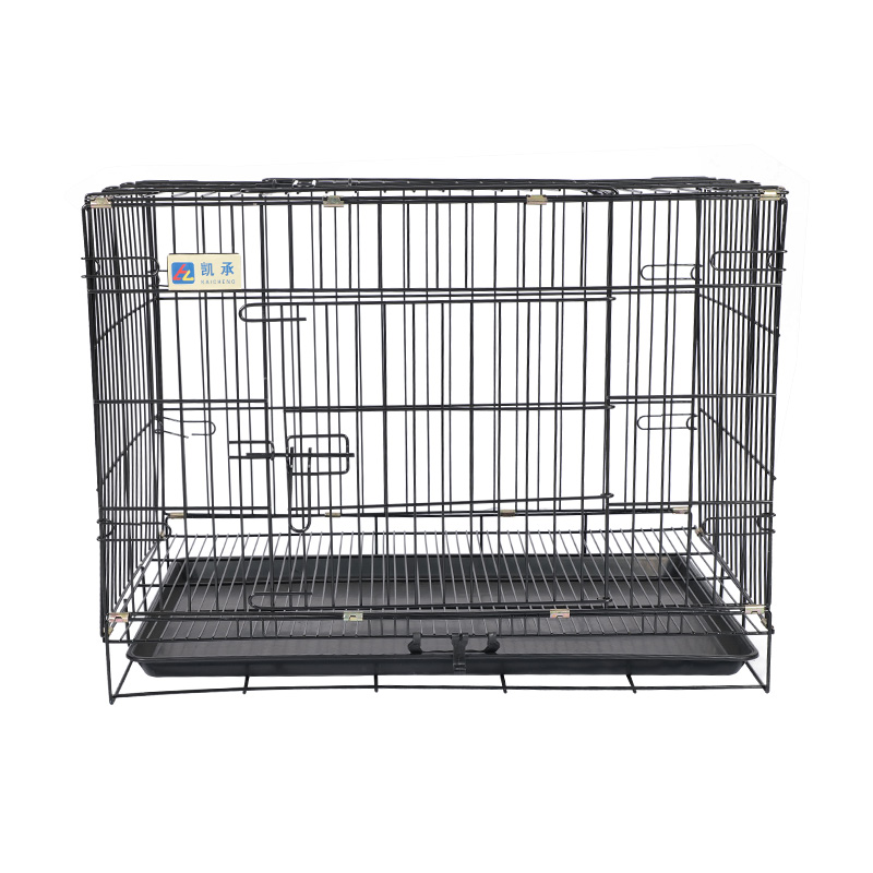 Crate de câini pliabile din metal pentru cățeluși