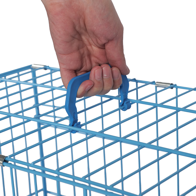 Crate de câini pliabile din metal pentru cățeluși