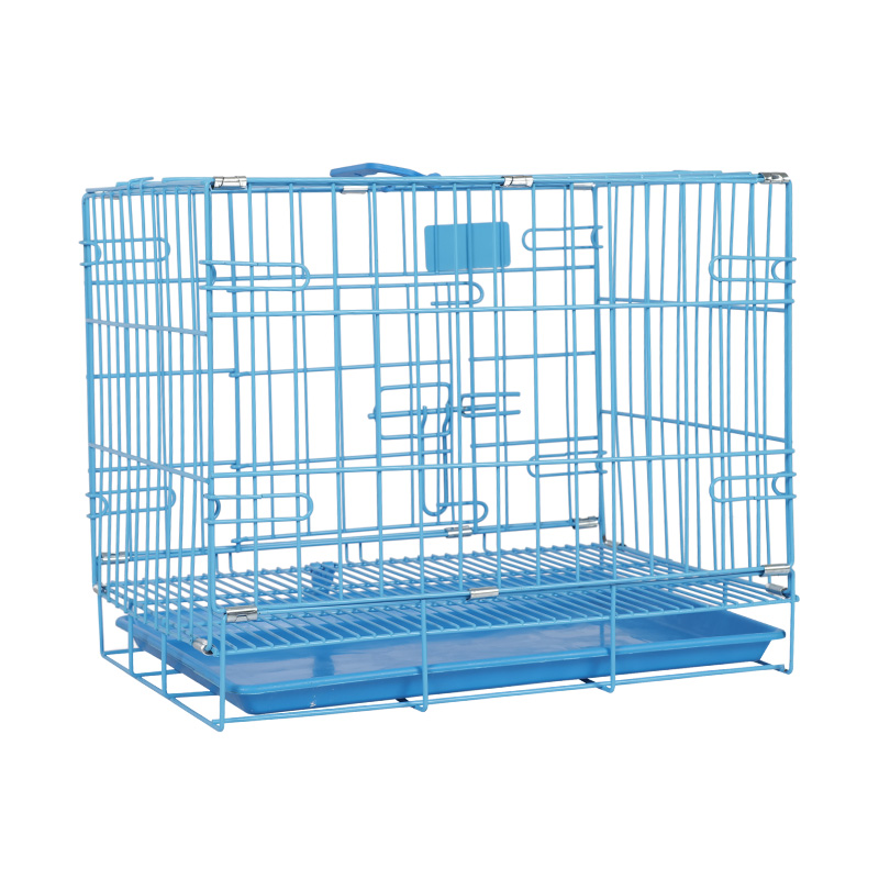 Crate de câini pliabile din metal pentru cățeluși