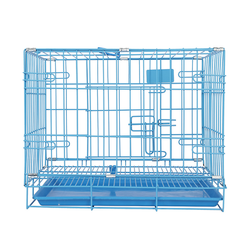 Crate de câini pliabile din metal pentru cățeluși