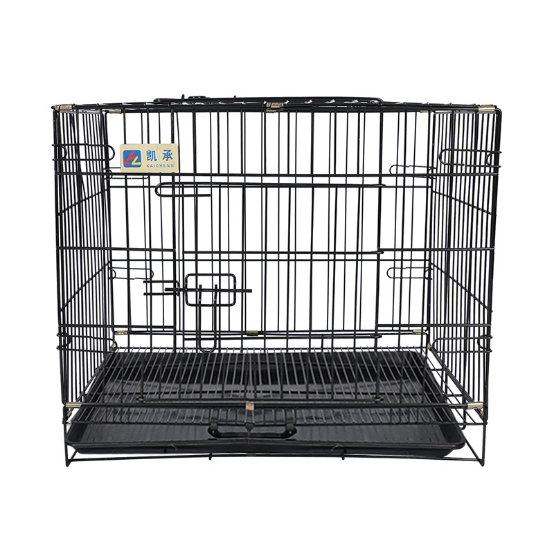 Crate de câini pliabile din metal pentru cățeluși
