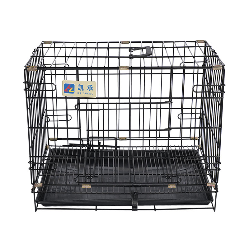Crate de câini pliabile din metal pentru cățeluși